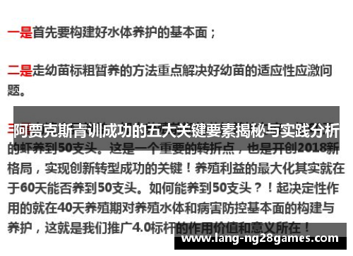 阿贾克斯青训成功的五大关键要素揭秘与实践分析